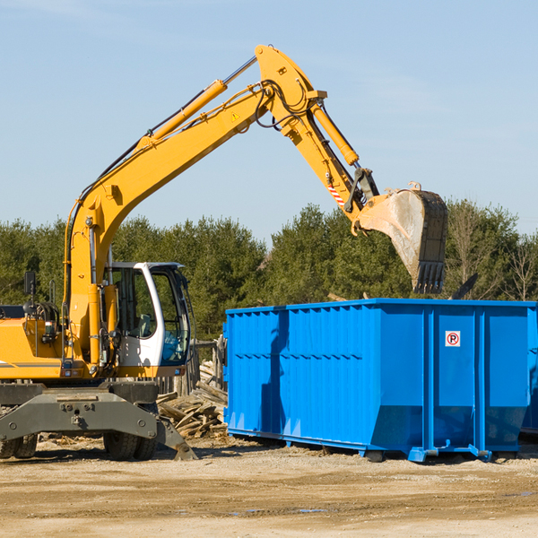 can i request a rental extension for a residential dumpster in Montezuma